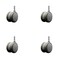 Service Caster 2-3/8'' Gray Floor Safe Twin Wheel Casters 7/16 Grip Ring Stem , 4PK SCC-GR02S60-TPR-GRY-716176-4 - alternate 1